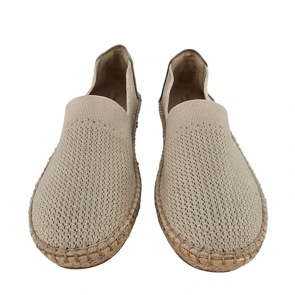 Cole Haan Cloudfeel Knit Espadrille Loafers Beige Sand Womens 11 B W14239